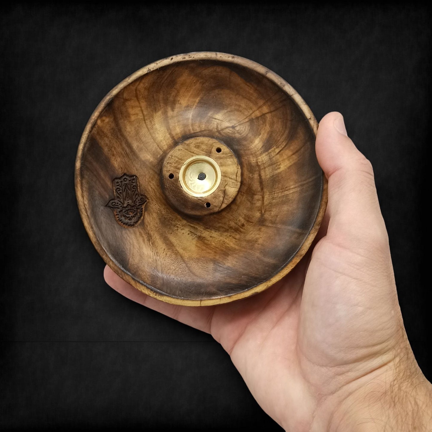 Disco porta incienso para conos y varillas - Hamsa