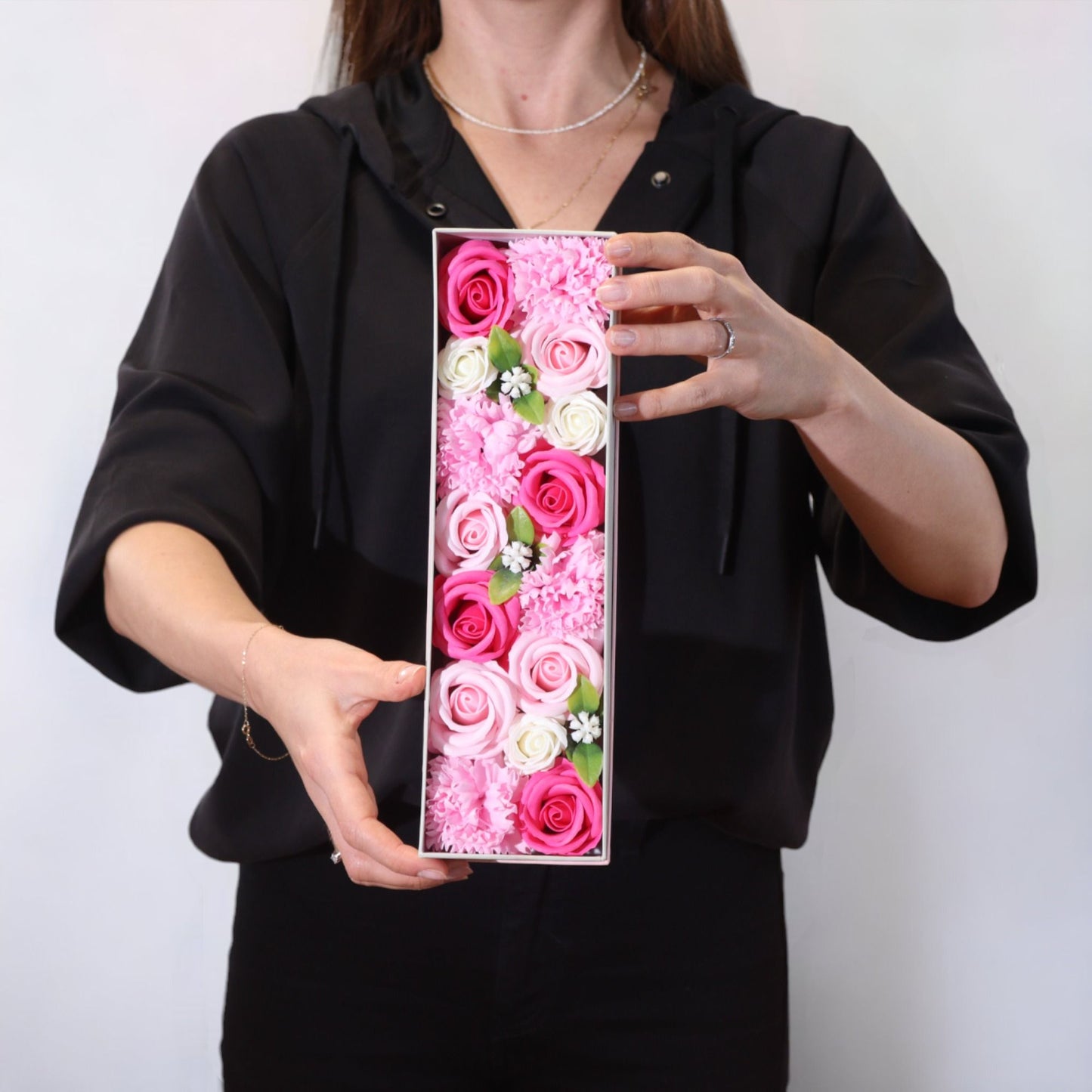 Caja Larga - Baby Blessings - Rosas