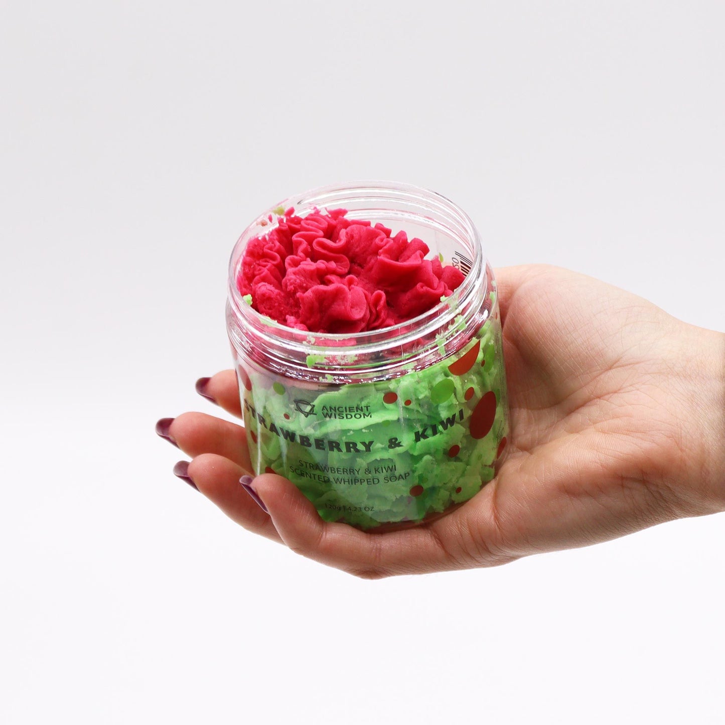 Jabón de Crema Batida Fresa y Kiwi 120g