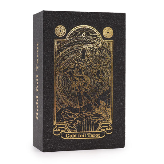 Tarot de color Dorado con Libro - Caja de Regalo