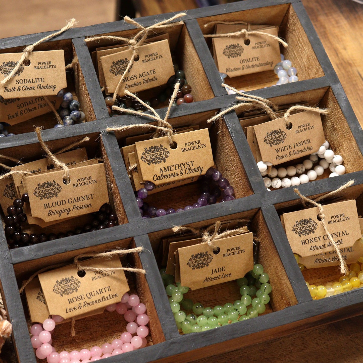 Brazalete de Energía - Jaspe blanco