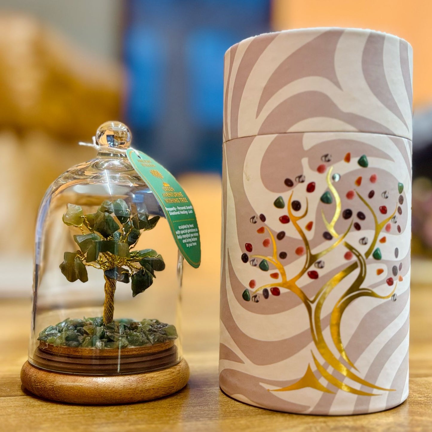 Jardín de la cúpula de gemas - Aventurina verde - 30 chipstones