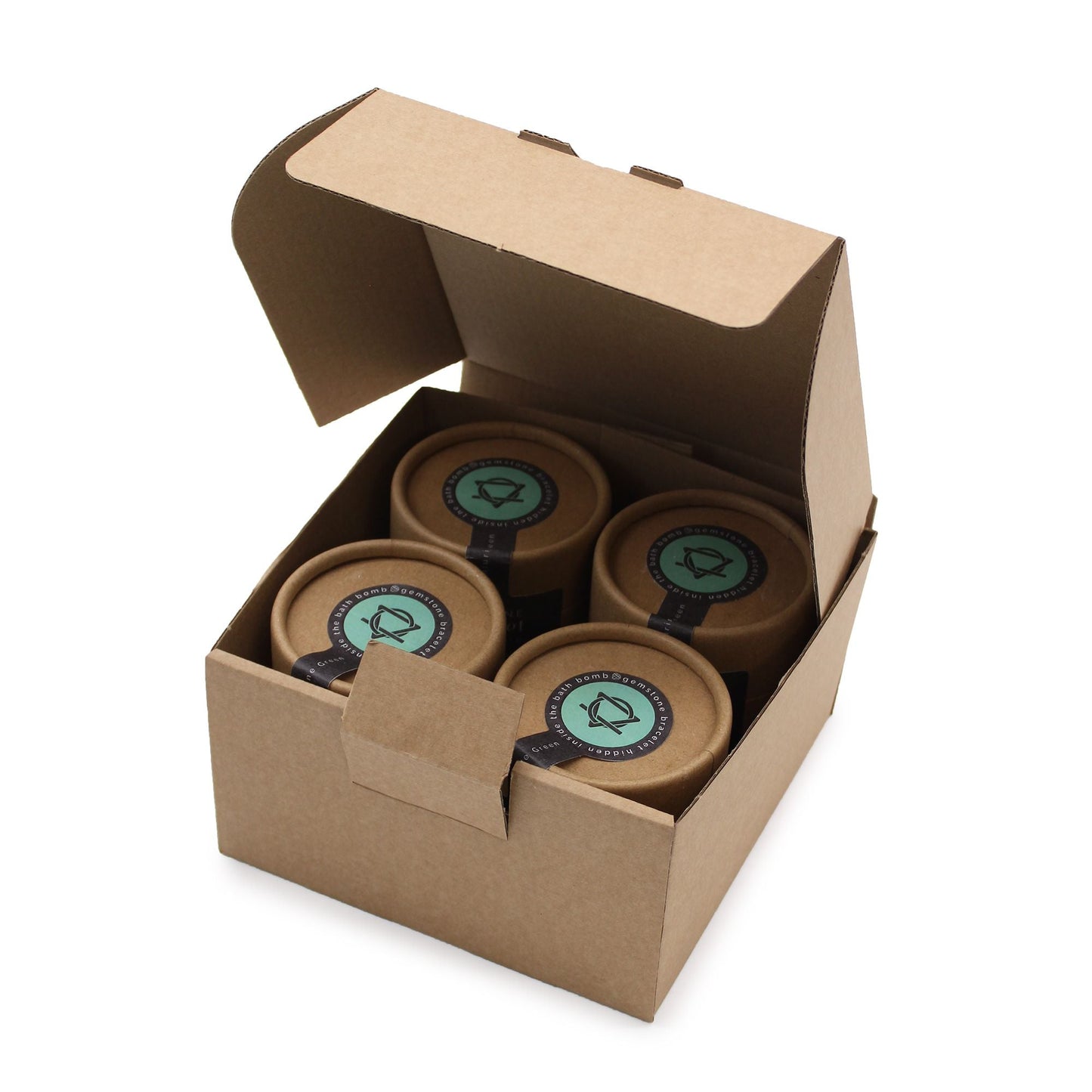 Bomba de baño con pulsera de gemas de amatista - Alma Zen