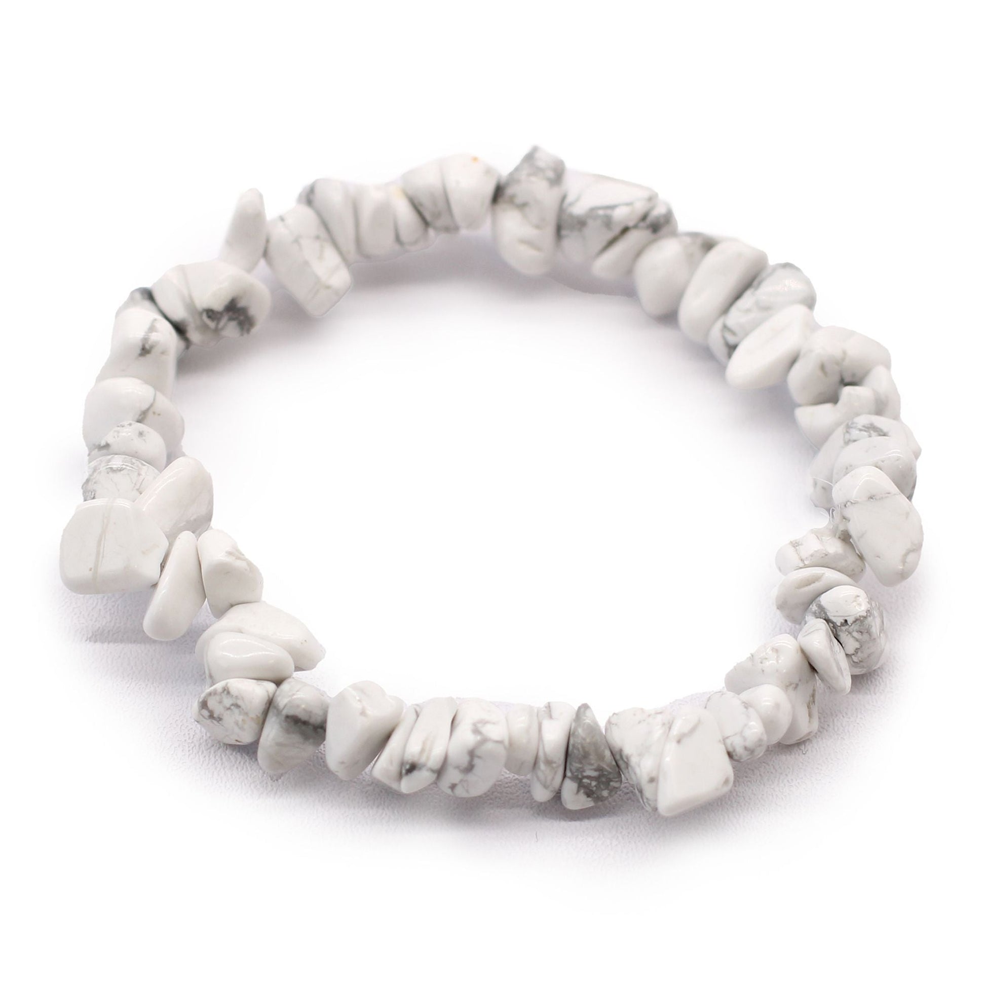 Bomba de baño con pulsera de gemas de jaspe blanco - Alma Zen