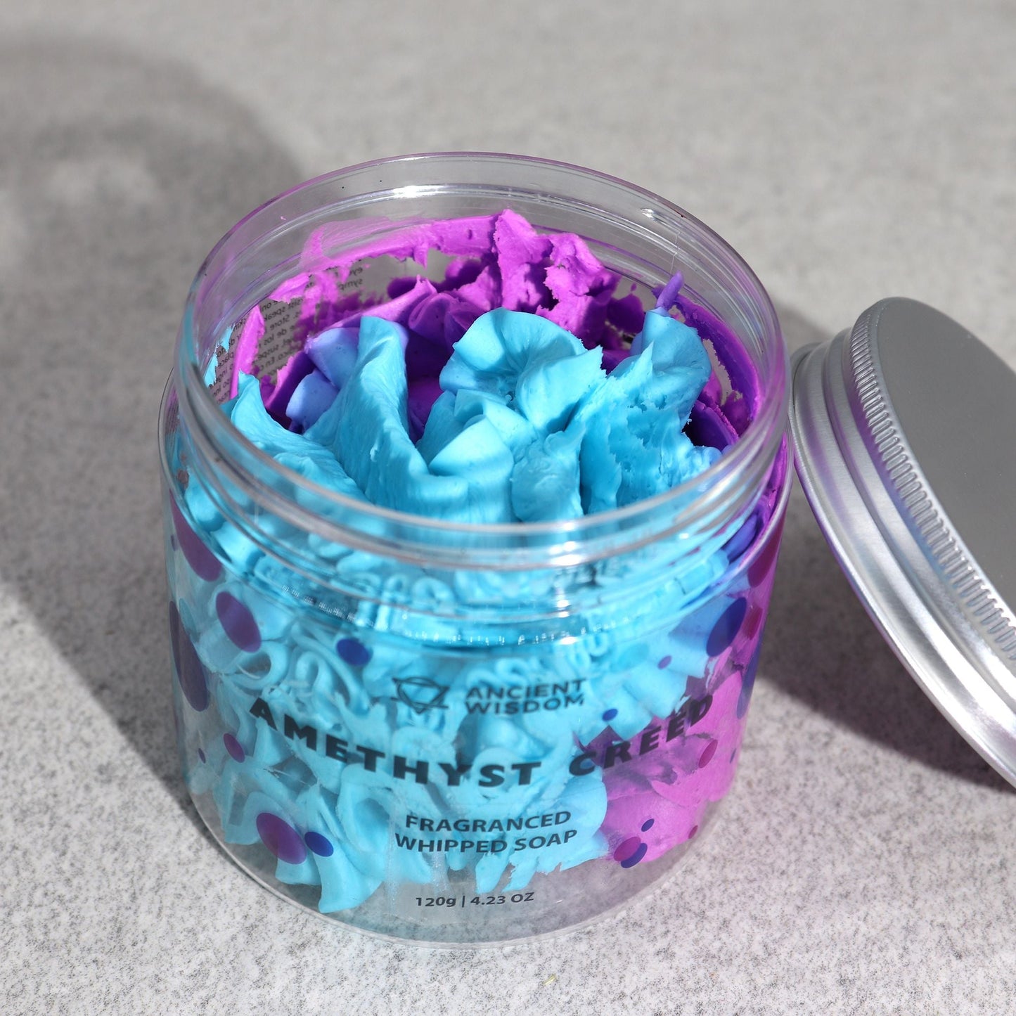 Jabón de crema batida Amethyst Creed 120g - Alma Zen