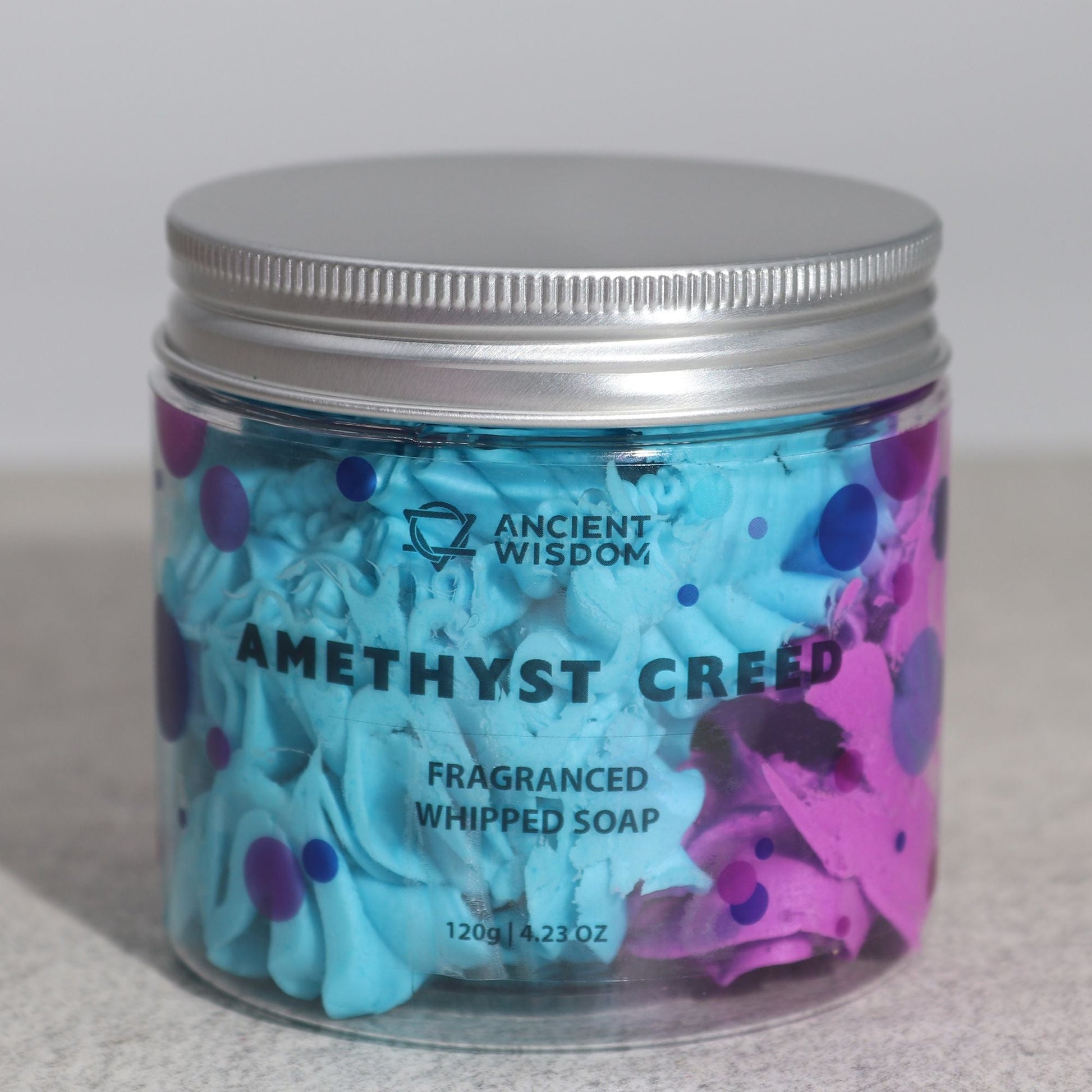 Jabón de crema batida Amethyst Creed 120g - Alma Zen