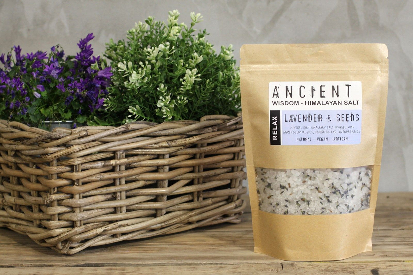 Mezcla de sal de baño del Himalaya - 500 g - Relajarse - Alma Zen